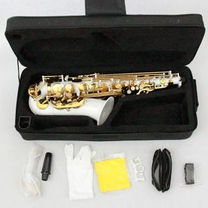 Saxofón Alto chino barato orquesta instrumento de viento de madera teclas lacadas en oro de color blanco saxofón Alto Eb - Product Image 3