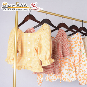 Camicetta Estiva da Donna KingAAA all'Ingrosso, Qualità KingAAA, 90% Cotone, Manica Corta, Elegante per Uso Quotidiano, <span class=keywords><strong>Abbigliamento</strong></span> Usato - Product Image 1