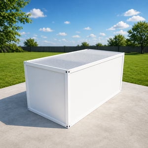 Dyce1 Oficina Modular <span class=keywords><strong>de</strong></span> Lujo en Contenedor, <span class=keywords><strong>Mini</strong></span> Contenedor Desmontable, Estructura <span class=keywords><strong>de</strong></span> Acero Prefabricada Expandible, Casa Exterior Estilo Mid-Century - Product Image 1