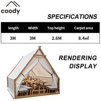 Tente de plage triangulaire compacte Coody, légère, imperméable, résistante aux UV, en toile, pour les centres de villégiature, facile à monter