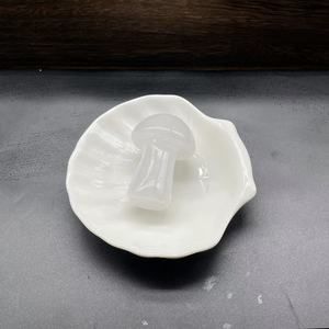 2 Inch Natural Stones Healing Gemstone <b>Crystal</b> Mushrooms Carving Crafts Amethyst <b>Crystal</b> Gifts - Product Image 6