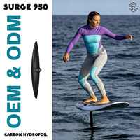 Aile avant en carbone AXIS SURGE 950 pour Surf Foil Gold Coast Australie, 949 cm², pour petites vagues, avec performance de levage précoce et de carving