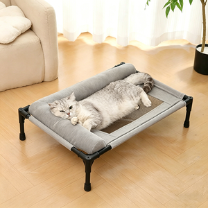 Coussin surélevé <span class=keywords><strong>pour</strong></span> chat et <span class=keywords><strong>chien</strong></span>, respirant, en maille, rafraîchissant, imperméable, rembourré, portable, <span class=keywords><strong>pour</strong></span> l'intérieur et l'extérieur - Product Image 1