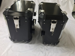 43L En Aluminium Argenté Ou Noir Côté Boîtier Moto Pour KTM <span class=keywords><strong>790</strong></span> <span class=keywords><strong>ADV</strong></span> 1190 <span class=keywords><strong>ADV</strong></span> - Product Image 2