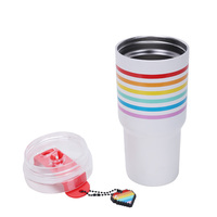 580ML Portable extérieur vide Double couche en acier inoxydable café voiture Thermos gobelet cadeau tasse en gros