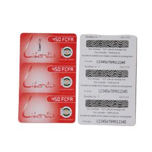 Promotionnel d'impression polychrome jet d'encre carte à gratter de loterie loto - Product Image 1