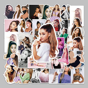 Autocollants de l'actrice américaine Arianna Grande, pour guitare, ordinateur portable, <span class=keywords><strong>skateboard</strong></span>, papeterie, album de scrapbooking, 50 pièces, SP429 - Product Image 6