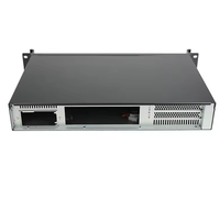 Boîtier de serveur industriel court de profondeur 1.5U Mini carte ITX avec HDD SSD bricolage châssis de serveur Rackmount pour PC de bureau avec ventilateur