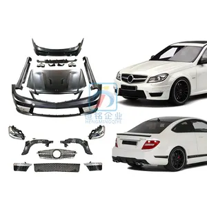 W204 C63 Amg Body Kit 2008 2010 Bumper depan Coupee W204 c63 2008 Body kit 2012 2013 w204 body kit Untuk mercedes c180 coupe