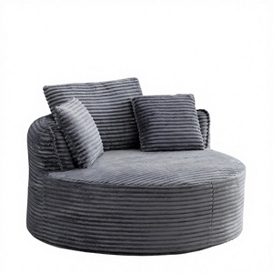 Large Sized Corduroy Boneless Soft <strong>Sofa</strong> No Assembly Required with Pillows Removable and Washable Multi Seater <strong>Sofa</strong> - Product Image 1