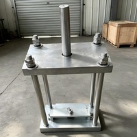 Dispositivo de Prueba de Resistencia de Unión de Varillas de Hormigón, Cubo de Prueba de 150 mm, Manómetro de 0-1 mm para Máquina de Pruebas Universal