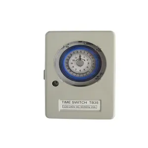 Naidian Produce Minuterie mécanique 24 heures TB-35 Minuterie Interrupteur horaire astronomique 220-240VAC avec boîte en fer