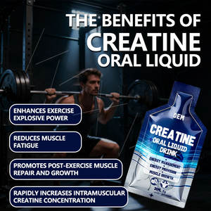 Compléments de santé Créatine monohydratée Boisson liquide Renforcement musculaire Booster d'énergie Pré-entraînement Liquides oraux - Product Image 4