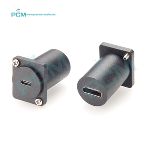 D-loại USB-C để độ nét cao giao diện đa phương tiện Bảng điều khiển gắn vách ngăn USB Video XLR mặt bích gắn kết chuyển đổi màn hình - Product Image 1