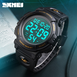 Skmei Digital Watch Men Electronic Water Resistant Sports Watch Outdoor Fitness <b>Timer</b> Alarm Mode <b>Light</b> Start Reset Feature - Product Image 2