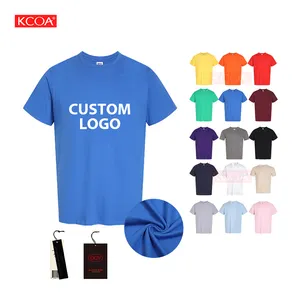High Quality Plain Custom Slogan Letter Screen Print T-Shirt 100% Cotton T Shirt Plain Blank T-Shirt For Men