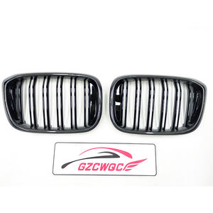 กระจังหน้ากันชนคาร์บอนไฟเบอร์แบบเส้นคู่สำหรับ G01 X4 X3รถ G02 2018-2020อัพเกรด <span class=keywords><strong>M</strong></span> สไตล์รถยนต์ตะแกรงอุปกรณ์เสริมรถยนต์ - Product Image 2