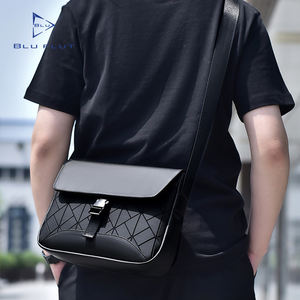 Nuevo bolso cruzado de cuero unisex, bolso de pecho impermeable para hombre, bandolera con logotipo personalizado, bandolera personalizada para hombre - Product Image 6