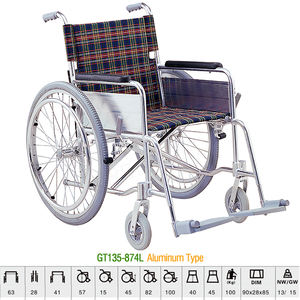 Silla de ruedas plegable y ligera para discapacitados, suministros de terapia de rehabilitación, Oem, FS809 - Product Image 5