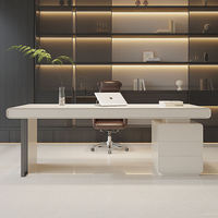 Bureau de direction moderne de luxe, table d'ordinateur de bureau, nouveau style, bureau de direction de haute qualité