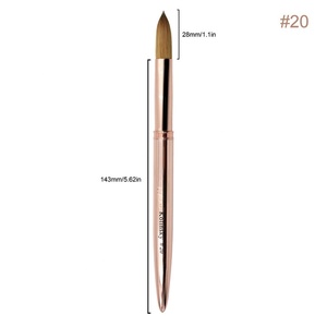 American Professional Large Kolinsky <b>Brush</b> for Acrylic Nails # 14 Factory Customization Wholesale Nail Art <b>Brush</b> Acrylic Powder - Product Image 5