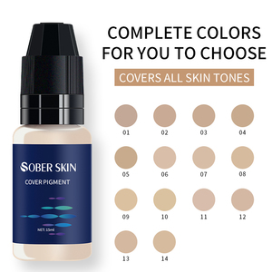 Peinture pour le visage effet camouflage des cicatrices et vergetures, encre de camouflage, pigments de tatouage <span class=keywords><strong>Perma</strong></span> <span class=keywords><strong>Blend</strong></span>, kits de tatouage - Product Image 5
