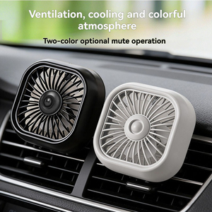 Ventilador de Refrigeración para Automóvil con Rotación de 360 Grados, 3 Velocidades Ajustables, Ventilación de Aire, <span class=keywords><strong>Amplificador</strong></span> USB de 5V, Ventilador de Refrigeración con Luz para Automóvil, Camioneta, Camión - Product Image 3