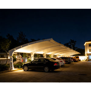 Cocheras Comerciales con Estructura Tensada Tipo Cantilever, Cubierta para Estacionamiento, Refugio para Autos - Product Image 6