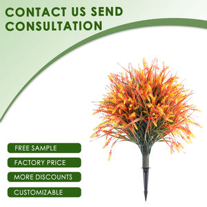 PZ-1-90A/B Automne Décor Faux Arbustes Buissons avec Piquet de Sol Automne Personnalisé Artificielle Topiaire <span class=keywords><strong>Boule</strong></span> Arbre - Product Image 2