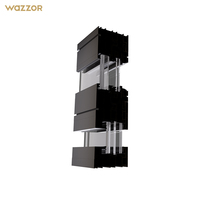 Ventanas Fijas de Doble Vidrio Modernas Wazzor NFRC, Resistentes a Huracanes, con Marco de Aleación de Aluminio para Villas y Casas