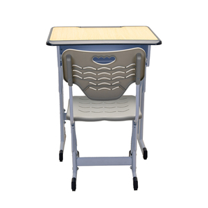 Hoogte Verstelbare Aangepaste Mdf Melamine Board Desktop Middelbare School <span class=keywords><strong>Student</strong></span> Bureau En Stoel Set Leverancier Fabriek - Product Image 4