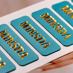 Tùy Chỉnh Tinh Tế Nhãn Với Dán Tự Dính <span class=keywords><strong>Debossed</strong></span> Dập Nổi <span class=keywords><strong>PU</strong></span> Nhãn Da Sang Trọng Nhãn Cho Nến Nước Hoa - Product Image 5