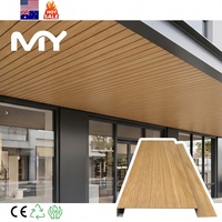 Plafond commercial en aluminium à l'aspect bois naturel, emboîtable, haute qualité, écologique, ignifuge, pour hôpitaux et sous-sols