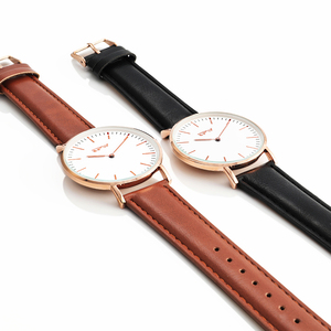 Orologio Personalizzato con Logo Minimalista a Due Lancette Resistente all'Acqua 30m con Cinturino in Nylon per Uomo - Product Image 4