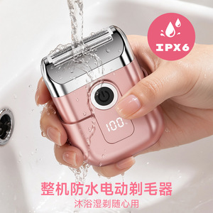Afeitadora eléctrica para mujer, batería de 1000mAh, cuchilla giratoria, depilación, maquinilla de afeitar recargable portátil - Product Image 4