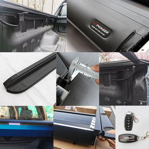 ผ้าคลุมเตียงพับเก็บได้สำหรับ Toyota Hilux Revo 2015 + ออฟโรดไฟฟ้า tonneau Cover ล็อคกันน้ำ - Product Image 5