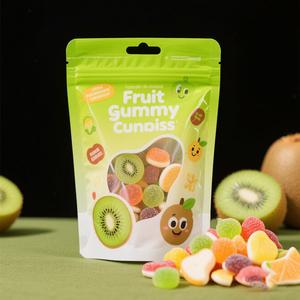 กระเป๋าแบบยืนทำจากวัสดุพีอีมีรูสำหรับแขวนทำจากหน้าต่างรูปทรงพิเศษสำหรับถุงเยลลี่<span class=keywords><strong>ผล</strong></span><span class=keywords><strong>ไม้</strong></span> - Product Image 3