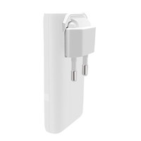 Cargador Rápido GaN Ultra Delgado de 65W, Cargador de Teléfono Móvil Plegable con Enchufe Europeo, Puertos USB-A y Tipo-C para Laptop/Tablet/Apple/iPad