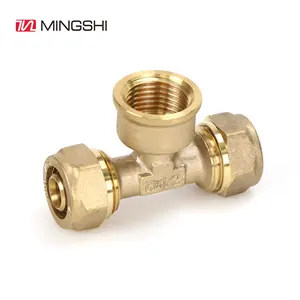MINGSHI BRASS Compression Fittings for Multilayer PEX Pipe For water supply / gas system CW617N brass compression fitting