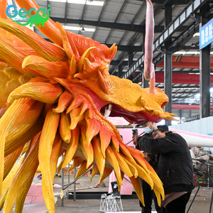 Parc d'attractions Gecai Modèle robotique d'usine de dragons chinois animatroniques à vendre - Product Image 2