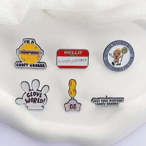 外国貿易クリエイティブ漫画周辺ギフトかわいいスポンジPai Da Xing彫刻カスタマイズされた合金ブローチ個性バッジ - Product Image 4