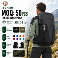 Sac à dos de randonnée imperméable personnalisé pour le sport en plein air, 33L, pour le camping, la randonnée et les voyages