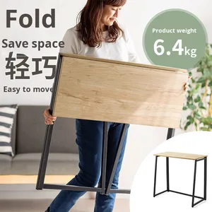 Gran oferta, mesa de ordenador portátil plegable de hierro personalizada, diseño moderno, plegable, para el hogar, oficina, estudio, escritorio de ordenador, fábrica de China - Product Image 6