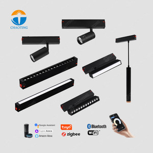 Homekit 360 Adjustable <strong>LED</strong> <strong>Track</strong> <strong>Lights</strong> <strong>Supplier</strong> Cob 30W Focus <strong>Track</strong> <strong>Light</strong> in Dimmable Color <strong>Led</strong> Magnetic Rail Lighting System - Product Image 3