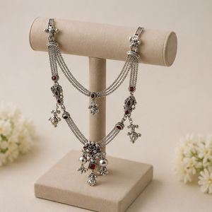 Juego de Joyería Tradicional Judía de Plata 925, Hecho a Mano, Estilo Étnico, Plateado Oxidado, Decorativo para Boda - Product Image 4