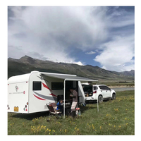 Auvent de caravane en alliage d'aluminium rétractable 3*2m Pare-soleil extérieur RV Pièces et accessoires Remorques Caravanes