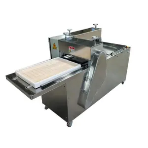 De alta potencia a granel cereales máquina de corte de triple cereales máquina de corte de barra de cereal dulces de la máquina de corte