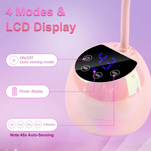 Lampe UV LED pour ongles, séchoir à gel sans fil X Flash Cure, séchoir à ongles portable USB à capteur automatique avec col de cygne et 4 minuteurs - Product Image 6