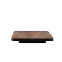 Table basse combinée haut de gamme en marbre naturel, acier inoxydable et bois massif, design moderne et minimaliste de luxe léger