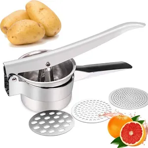 Küche Obst Gemüse Werkzeuge Langlebig Edelstahl Kartoffel Ricer Masher Press Presser